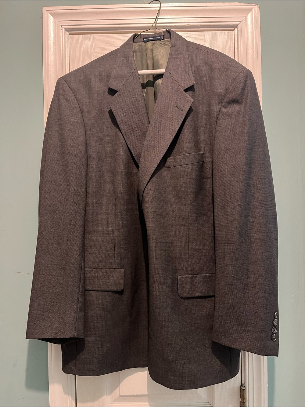 RoundTree & Yorkie Mens Pant Suit Size 44L Charcoal Gray